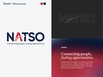 Logo Redesign & Branding Guide - NATSO branding charity collaborative design elevation elevation web design empowering truck stop foster community graphic design logo natso non profit nonprofit nonprofit website design truck stop webdesign