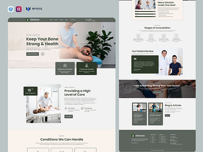 ChiroCare – Chiropractic & Physiotherapy Elementor Template branding chiropractic chiropractic web design chiropractic website chiropractic website design chiropractic website templates chiropractor chiropractor landing page chiropractor website design elementor template graphic design ui web design