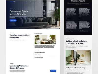 Architect Website Design architects architects website clean design interior design interior design website interior designers website minimal modern ui web design website
