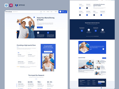 ChiroEase – Chiropractic & Physiotherapy Elementor Template branding chiropractic chiropractic web design chiropractic website chiropractic website design chiropractic website templates chiropractor chiropractor landing page chiropractor website design elementor template graphic design ui web design