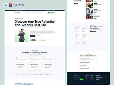 LyfCoach – Life Coach Public Speaker Elementor Template branding coach website design elementor template graphic design life coach life coach templates life coach website life coaching life coaching website ui web design