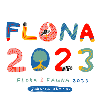 Flona 2023 branding design doodle graphic design illustration logo pattern