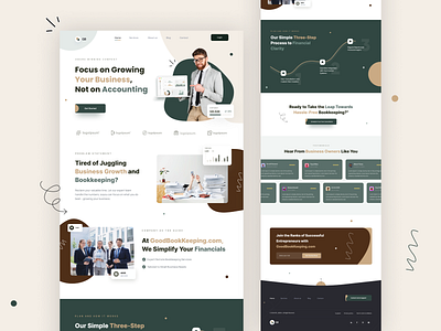 Business & Accounting Landing Page account accounting app branding business commerce consult consulting design graphic design illustration logo ui ux web
