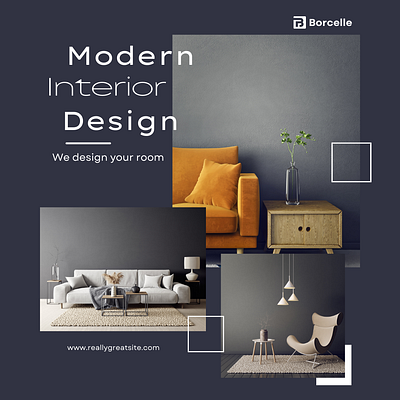 Black Gray Interior Design Modern Promotion Instagram Post artisolvo instagram post