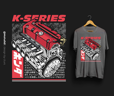 K-Series Engine car poster car tshirt