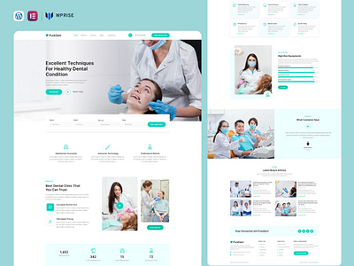 PureDent – Dentist & Dental Clinic Elementor Template branding design elementor template graphic design ui web design