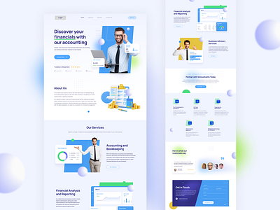 Finance Company accounting app branding business commerce consult consulting design finance graphic design illustration light logo modern ui ux web