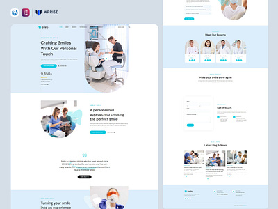 Smilo – Dentist & Dental Clinic Elementor Template branding design elementor template graphic design ui web design