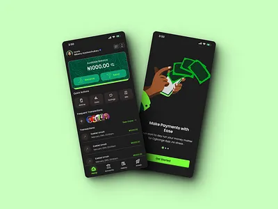 Fintech UI Exploration app design ill illustration typography ui