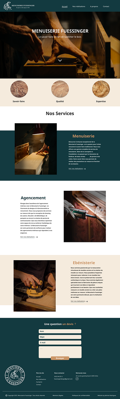 Website Carpentry branding design graphic design ui webdesign