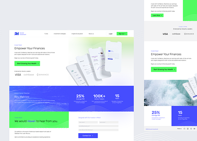 Ascend Investment Interface Redesign ai web design animation graphic design landing page like minimalistic mobile ui ux website