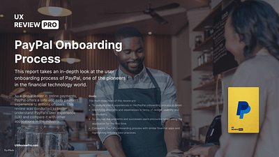 Introduction to the PayPal Onboarding Process UX Review E-Book app book clean ebook ios onboarding paypal ux