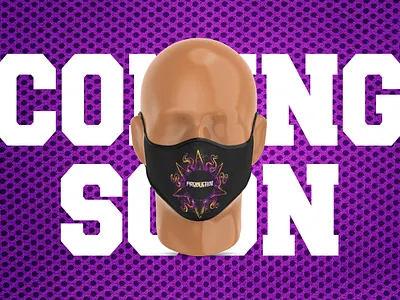 PVAMU "Productive" Face Mask [Art Direction, Design- Graphic] adobe photoshop black branding graphic design mockup product design purple white yellow