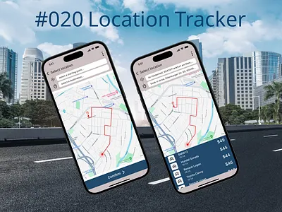 UI challenge #020 Location Tracker in mobile challenge design desing uxui location tracker mobile ui ux