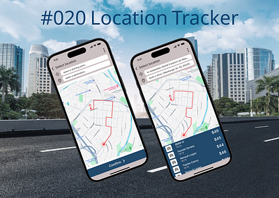 UI challenge #020 Location Tracker challenge design desing uxui location tracker ui ux