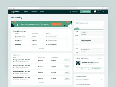 Product redesign for a dentist referral solution design agency eleken product design saas ui ui design ui ux design ux ux design