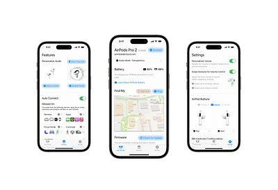 AirPods Deserve an App, so I Made One! airpods apple apple hig design iphone minimal redesign ui ux