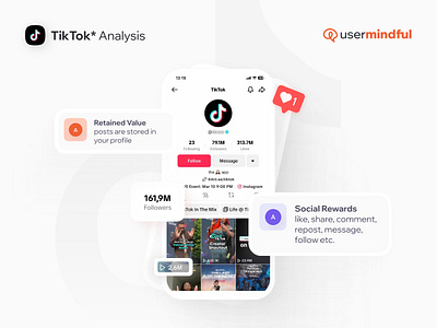 TikTok* Analysis app design behavior behavior design behavior engine behavioral principle heuristic mobile product design research social media user experience ux design uxdesign