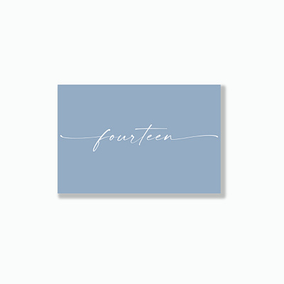 Dusty Blue Wedding Table Numbers design graphic design stationery