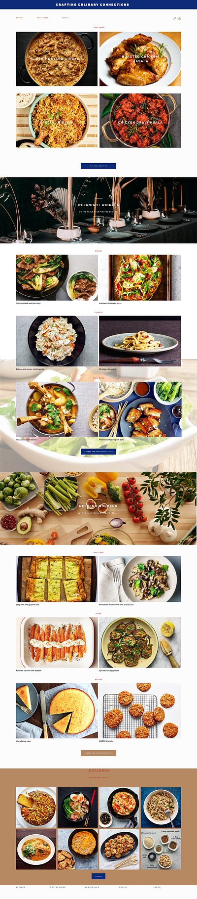 Food Website Design branding design foodwebsite graphic design ui ui design uiux website websitedesign