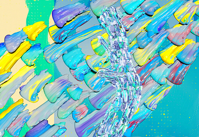 Impasto Gardens ‘Impossible Waves’ animation artwork band design illustration impasto indie music musicvideo single visualizer visuals