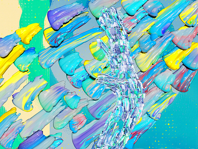 Impasto Gardens ‘Impossible Waves’ animation artwork band design illustration impasto indie music musicvideo single visualizer visuals