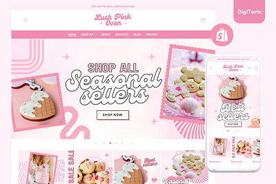 Bakery Pink Shopify Theme bakery pink shopify theme bakery shopify theme cake shopify theme cake website cute shopify theme editable banners girly shopify theme girly shopify website pink shopify theme pink shopify website pink template pink website premade website shopify banners shopify designs shopify website banners