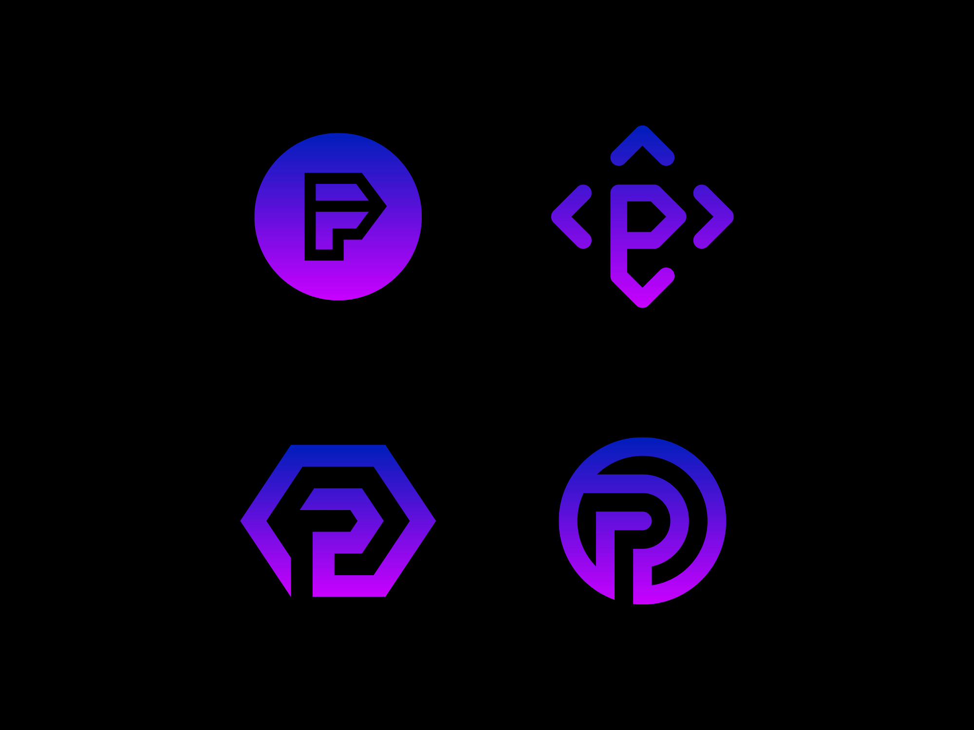 P logo animation brand branding design graphic graphic design identity logo logo design logotype motion graphics symbol typography
