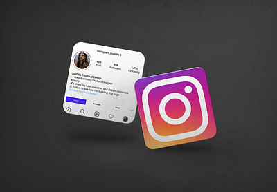 Instagram Profile Business Card animation branding graphic design