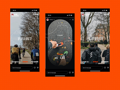 Instagram x Strava – Stories app design instagram product design strava ui ux web