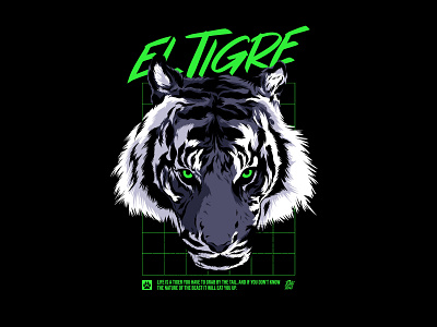 El Tigre animal apparel big cat cat concept art digital drawing drawing illustration procreate tiger tshirt