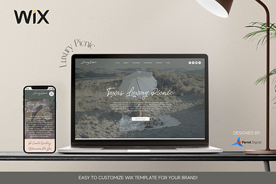Luxury Picnic Website Template - Wix boho chic feminine luxury picnic luxury picnic business picnic planning business web design website website template wix wix template