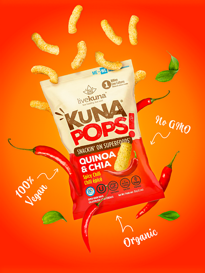 Product Manipulation | Bag of chops Ad poster advertising chips food photoshop poster product product manipulation