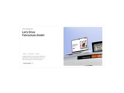 Feature Section clean driving school feature minmal web webflow white