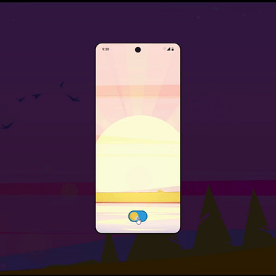 Day and night toggle button animation animation ui uiux