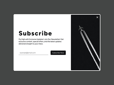 Day 026 - Subscribe 100 days daily ui design email figma monochrome photography photoshop pop up subscribe ui