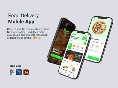 Food Delivery Mobile App convenientdining deliveryservice digitalfood fast food fastdelivery food app food ui design foodieapp foodordering foodtech hungryapp logo mealdelivery mobileappdesign orderonline restaurantapp uiuxdesign user interface ux