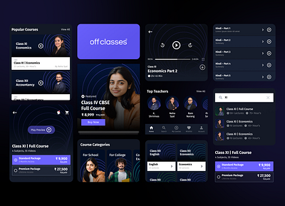 OffClasses | Case Study bento edtech icons logo mobile app ui ux
