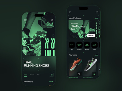 e-commerce Mobile App Concept - Developed Route - 2/3 app art direction branding e commerce ecommerce ui ux