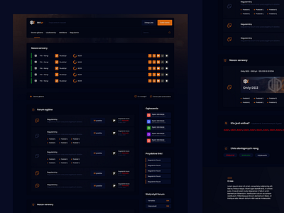 DD2.pl - Gaming Forum Website Design dark design figma forum gaming ui ui design ux website