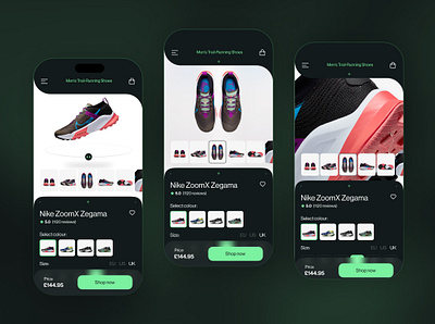 e-commerce Mobile App Concept - Developed Route - 3/3 app art direction branding e commerce ecommerce ui ux