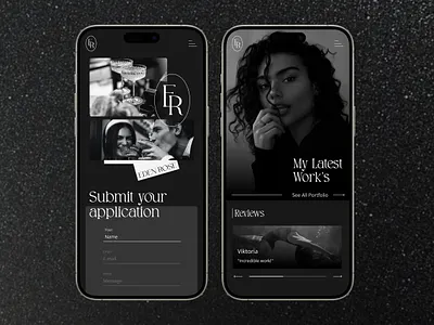 Photography website mobile view app mobie mobile mobile app mobile view mobile web view mobile website phone ui user interface ux web