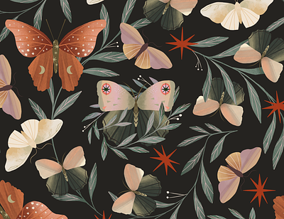 Vivarium Pattern botanical illustration pattern texture