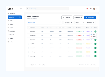 Student Session app design ui