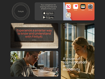 FinityAI: Brand Concept ai app artificial intelligence branding chatgpt design graphic design llm logo logo concept quetratech smart