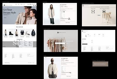 DRESSNEST graphic design ui