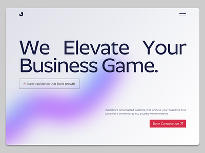 Business Coaching Landing Page design landingpage ui uidesign ux webdesign