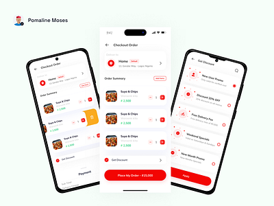 Order Checkout app checkout design payment ui uiux ux