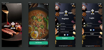 SMART CHEF graphic design ui