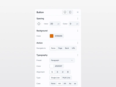 Button Component admin app appbuilder builder button figma light magicdesigns magicdesigns.co mason masonwellington panel saas saas design smooth ui webflow